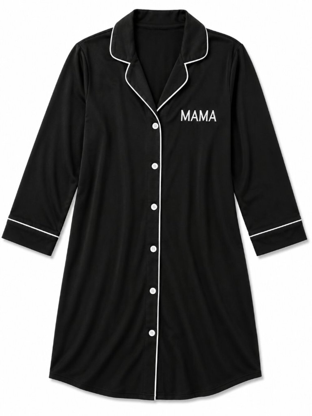 Mama Button Front Nightgown | Postpartum Nursing Sleep Dress | Breastfeeding Paj